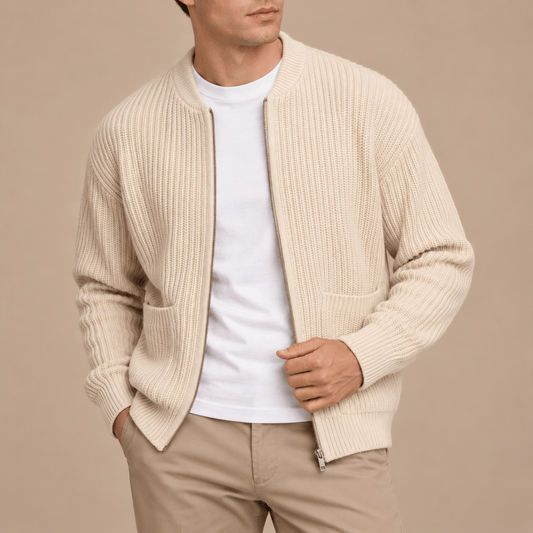 Men's Alderton Ribbed Zip Cardigan