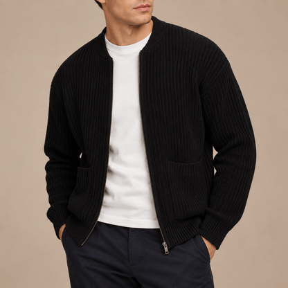 Men's Alderton Ribbed Zip Cardigan