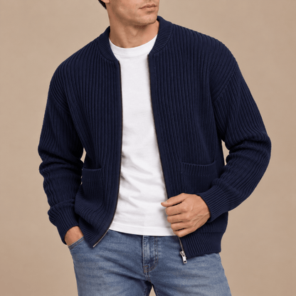 Men's Alderton Ribbed Zip Cardigan