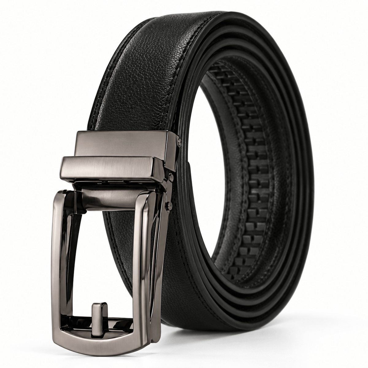 Men's Aldric Automatic Buckle Leather-Look Belt