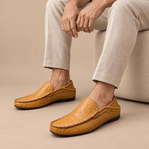 Men's Alessio Woven Leather Resort Loafers