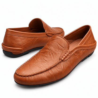 Men's Alessio Woven Leather Resort Loafers