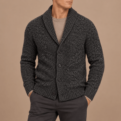 Men's Alistair Marled Wool-Blend Cardigan