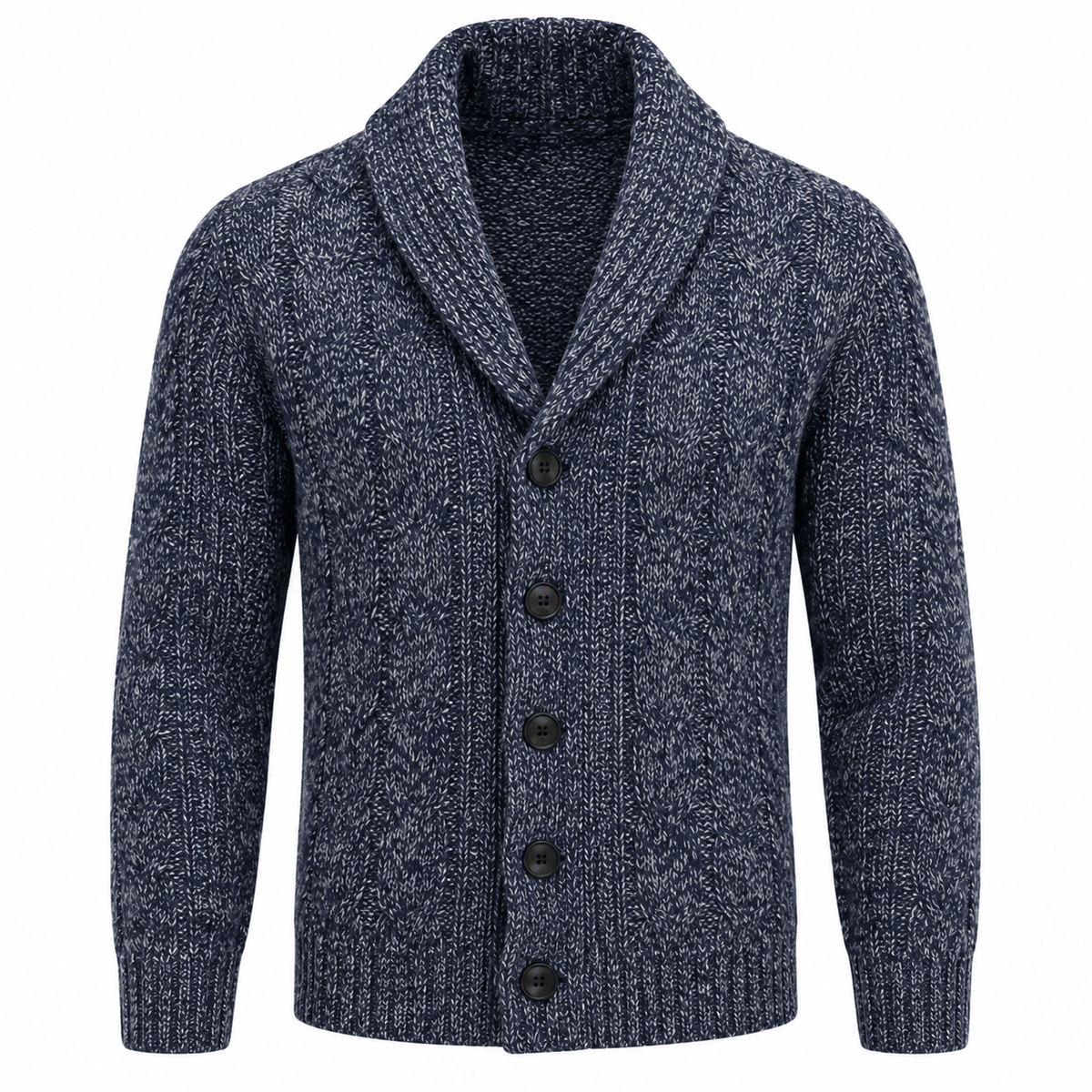 Men's Alistair Marled Wool-Blend Cardigan