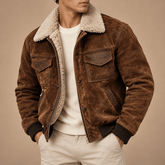 Men's Alistair Vintage Sherpa-Lined Jacket