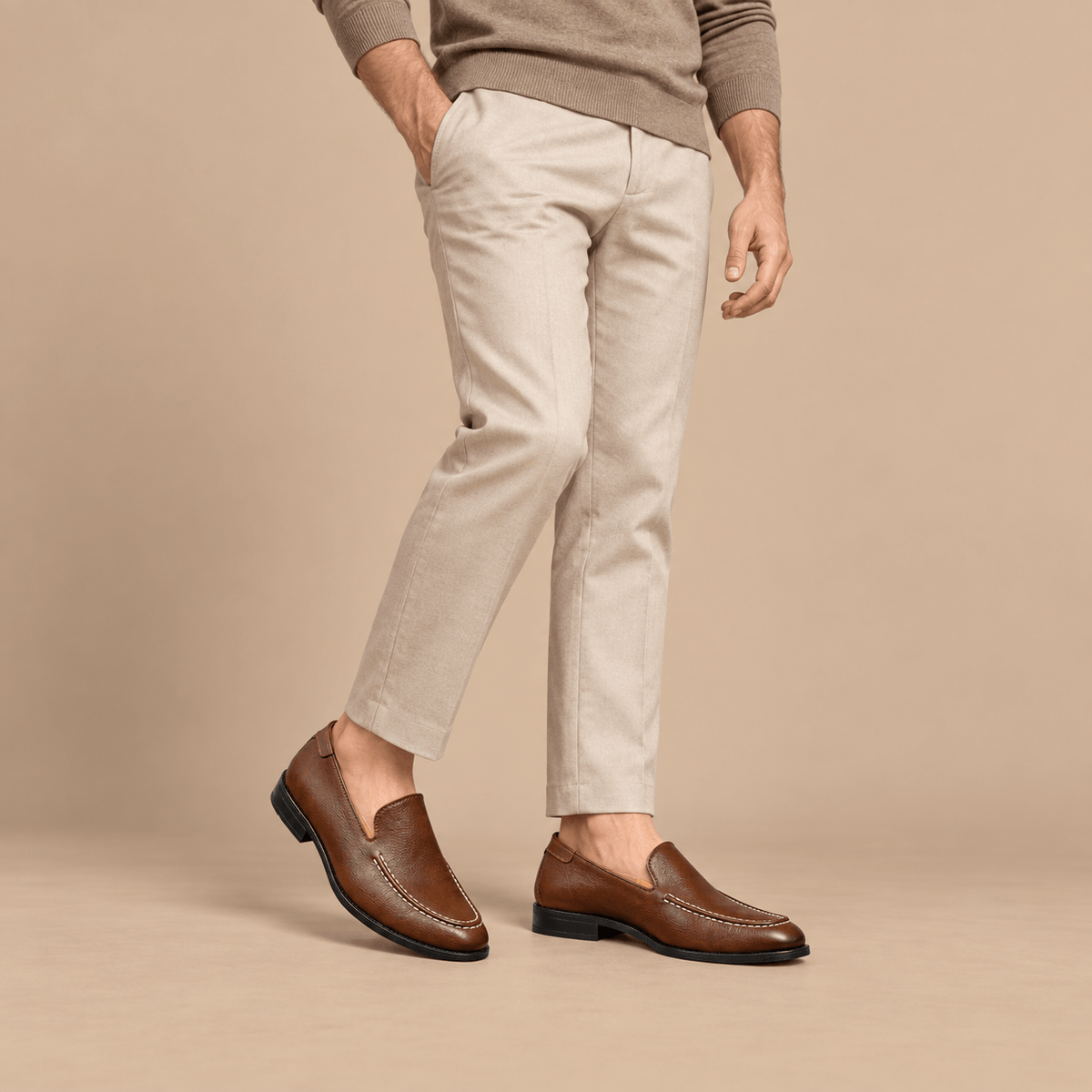Men's Aurelio Polished Leather Penny Loafers