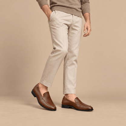 Men's Aurelio Polished Leather Penny Loafers