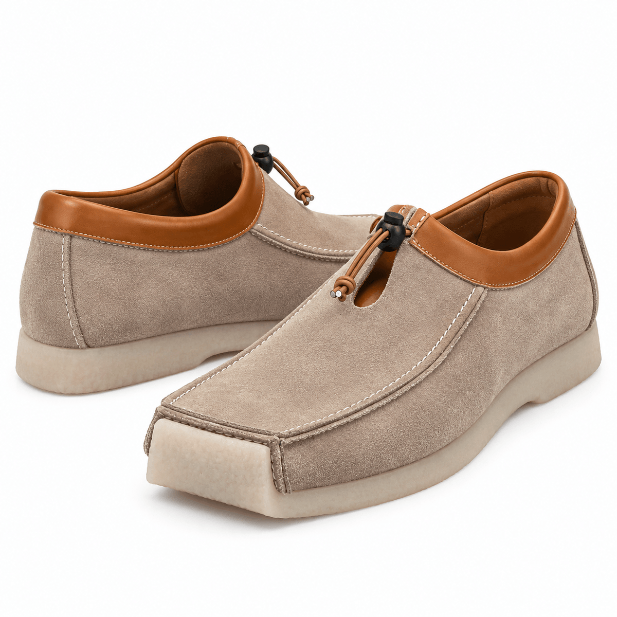 Men's Aurelio Suede & Leather Square-Toe Loafers