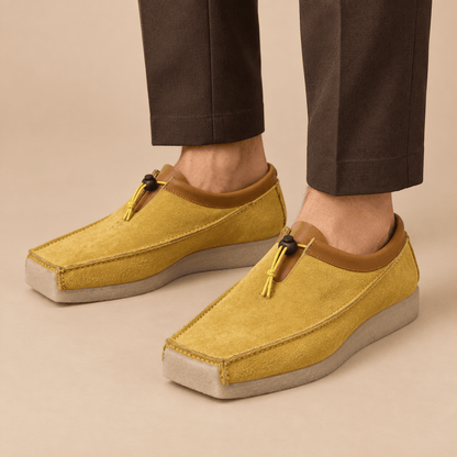 Men's Aurelio Suede & Leather Square-Toe Loafers