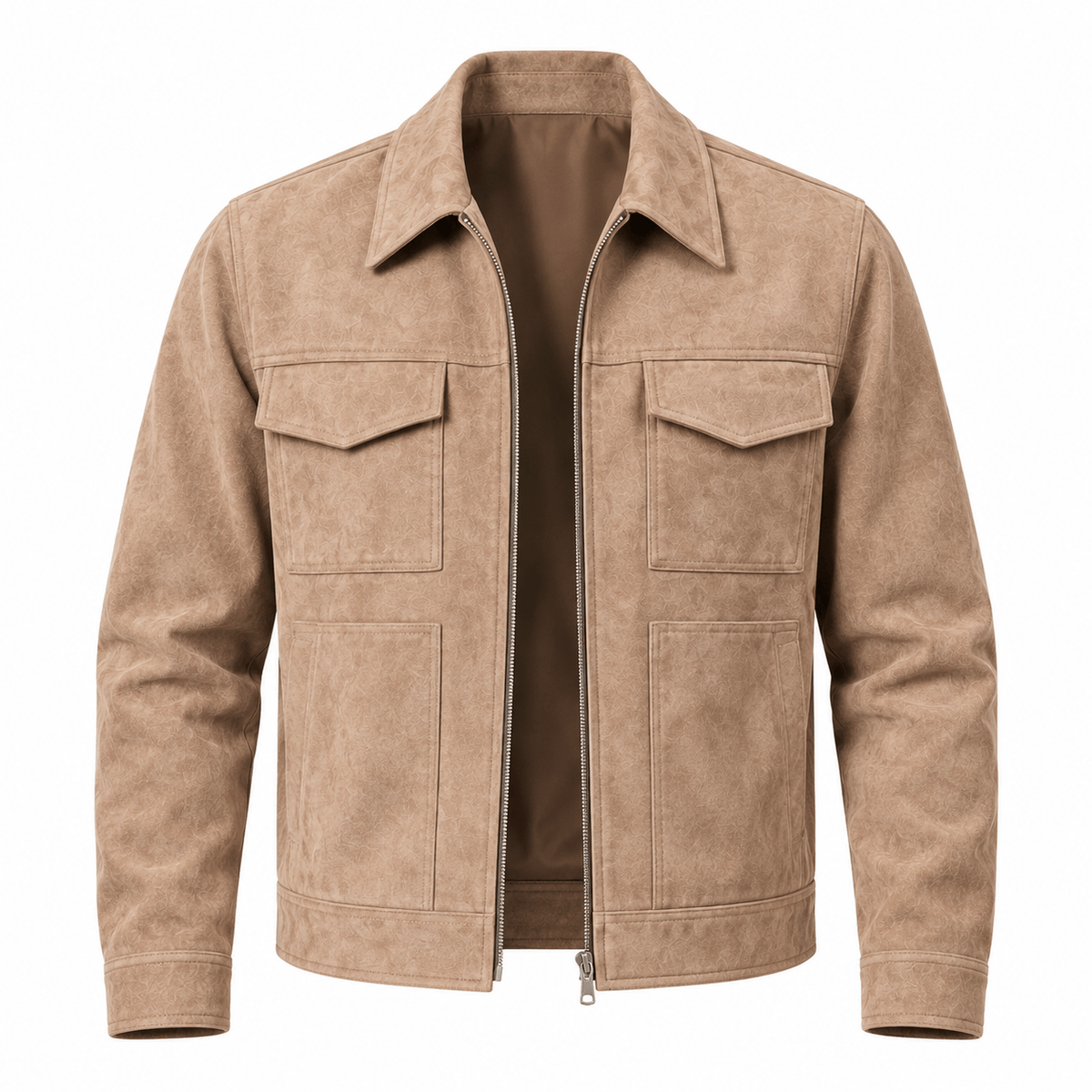 Men's Bramwell Suede-Effect Utility Jacket