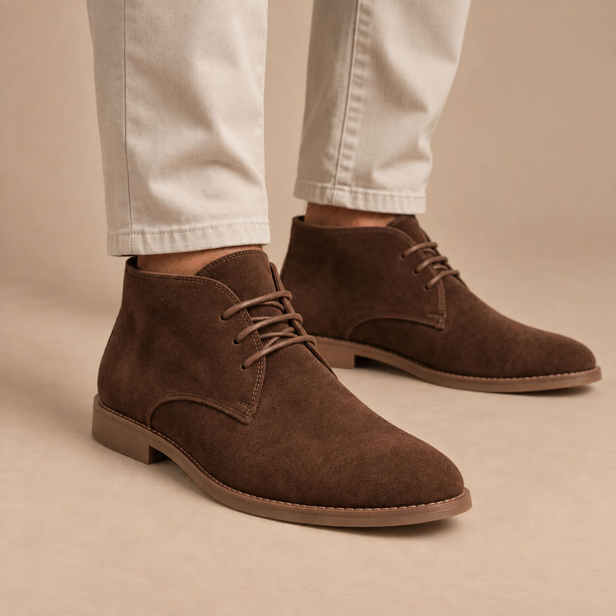 Men's Callan Suede-Look Lace-Up Chukka Boots