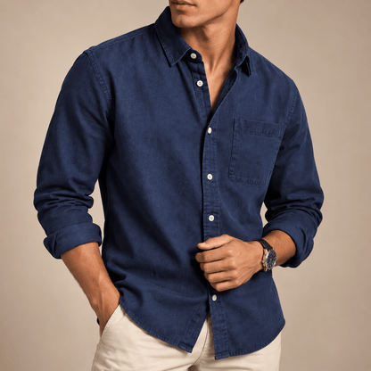 Men's Callum Classic Denim Button Shirt