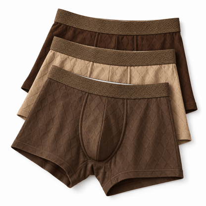 Men's Callum Heritage Ribbed Cotton Boxer Briefs Set