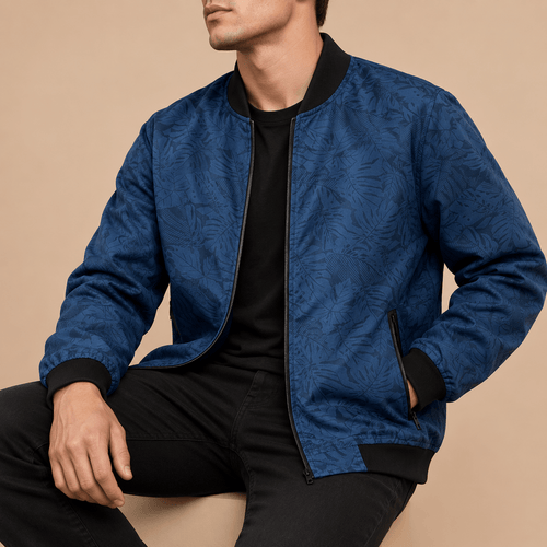 Men's Caspian Botanical Street Bomber Jacket