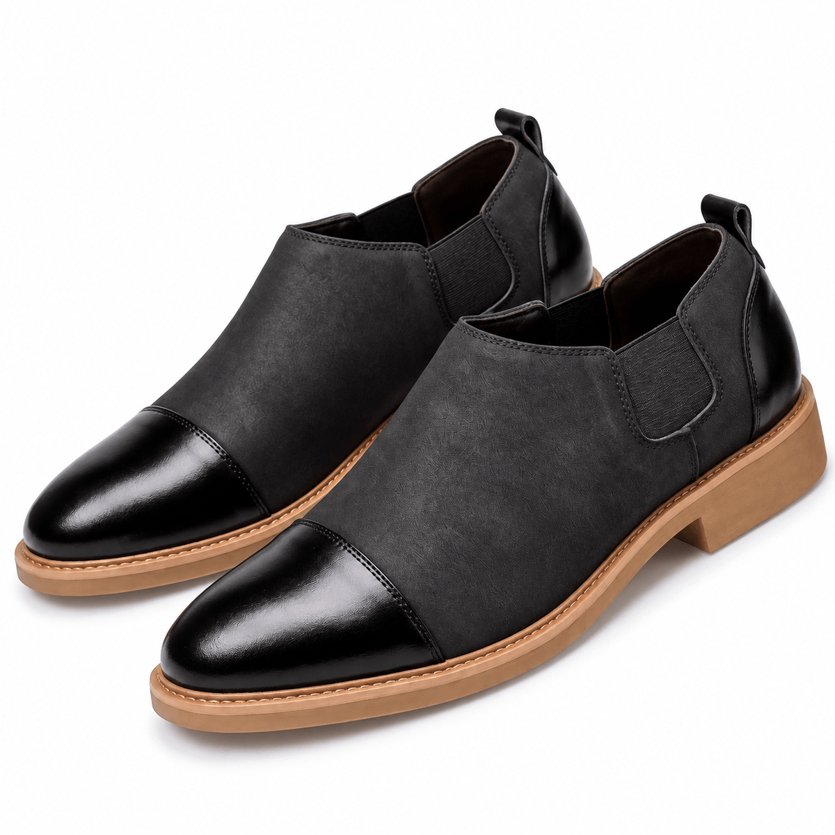 Men's Dorian Brushed Leather-Look Comfort Shoes