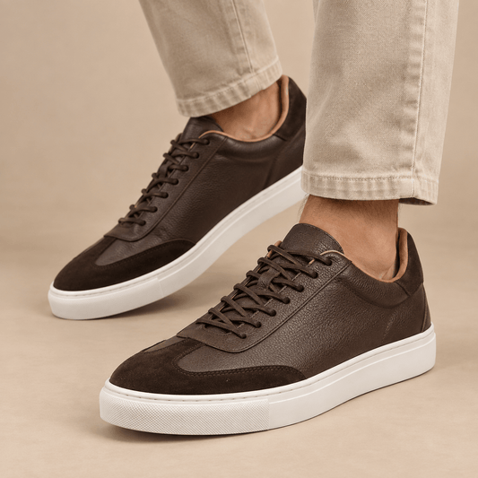 Men's Dorian Heritage Leather Trainers