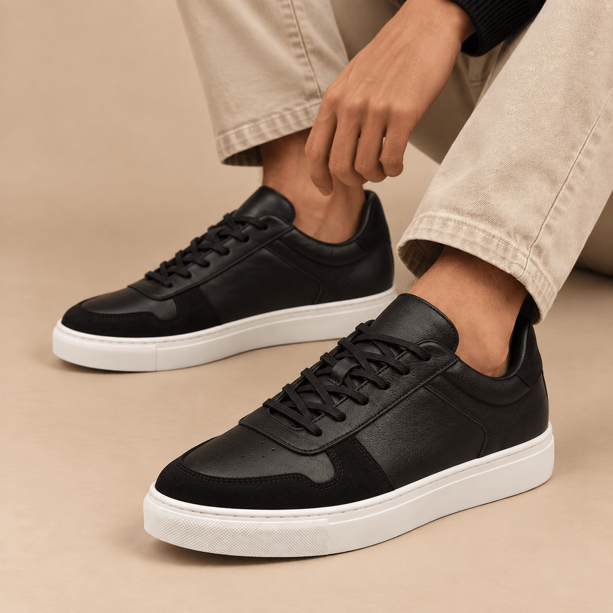 Men's Dorian Heritage Leather Trainers