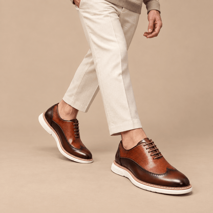 Men's Evander Polished Leather Dress Oxfords
