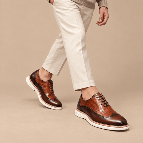 Men's Evander Polished Leather Dress Oxfords