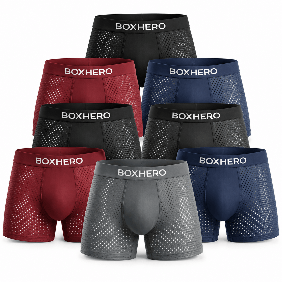 Men's Everett Bamboo Comfort Boxer Briefs 8-Pack