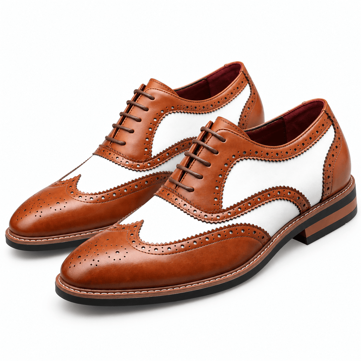 Men's Everett Two-Tone Wingtip Dress Shoes