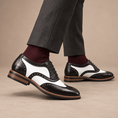 Men's Everett Two-Tone Wingtip Dress Shoes
