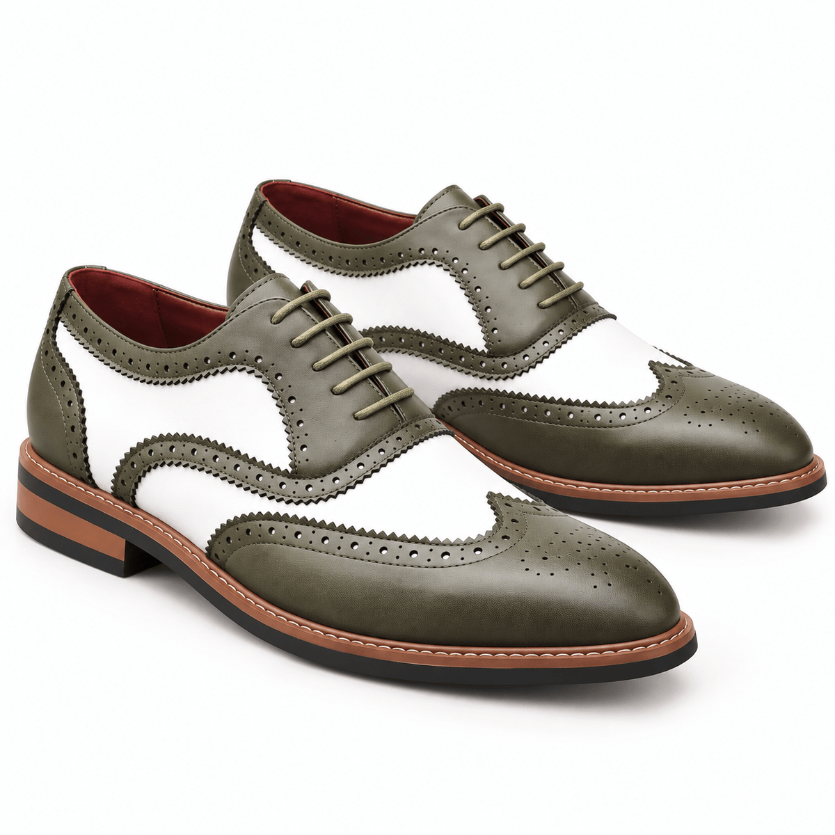 Men's Everett Two-Tone Wingtip Dress Shoes