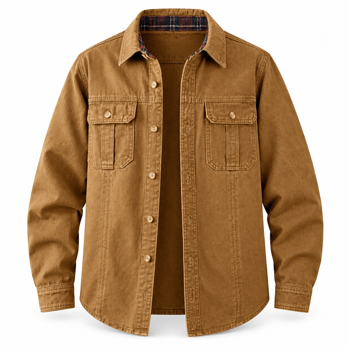 Men's Everett Vintage Workwear Denim Overshirt