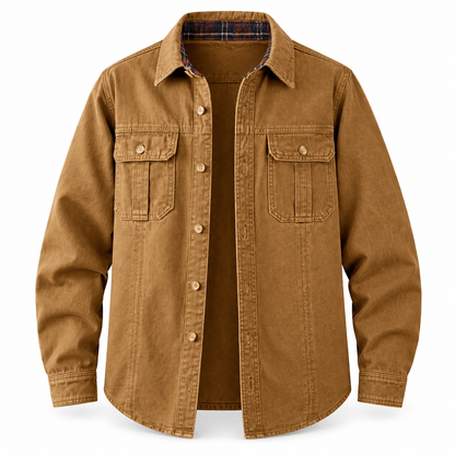 Men's Everett Vintage Workwear Denim Overshirt