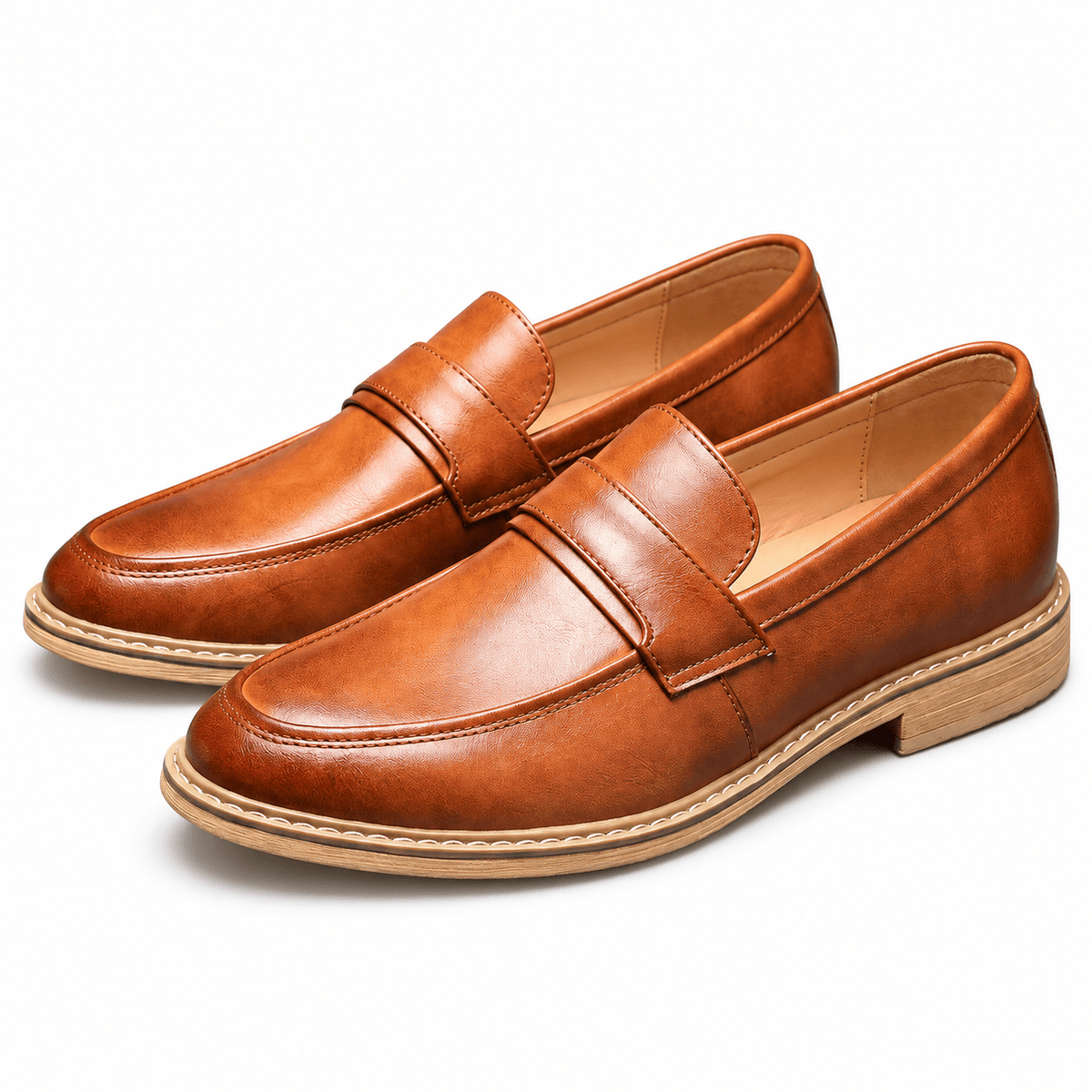 Men's Evren Leather-Look Comfort Loafers