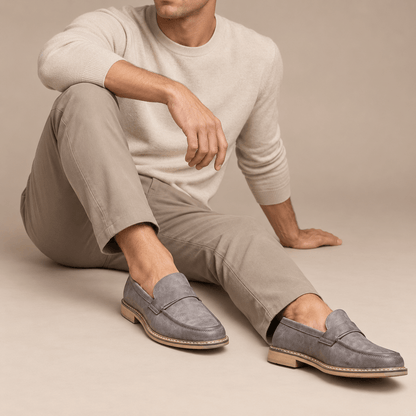 Men's Evren Leather-Look Comfort Loafers