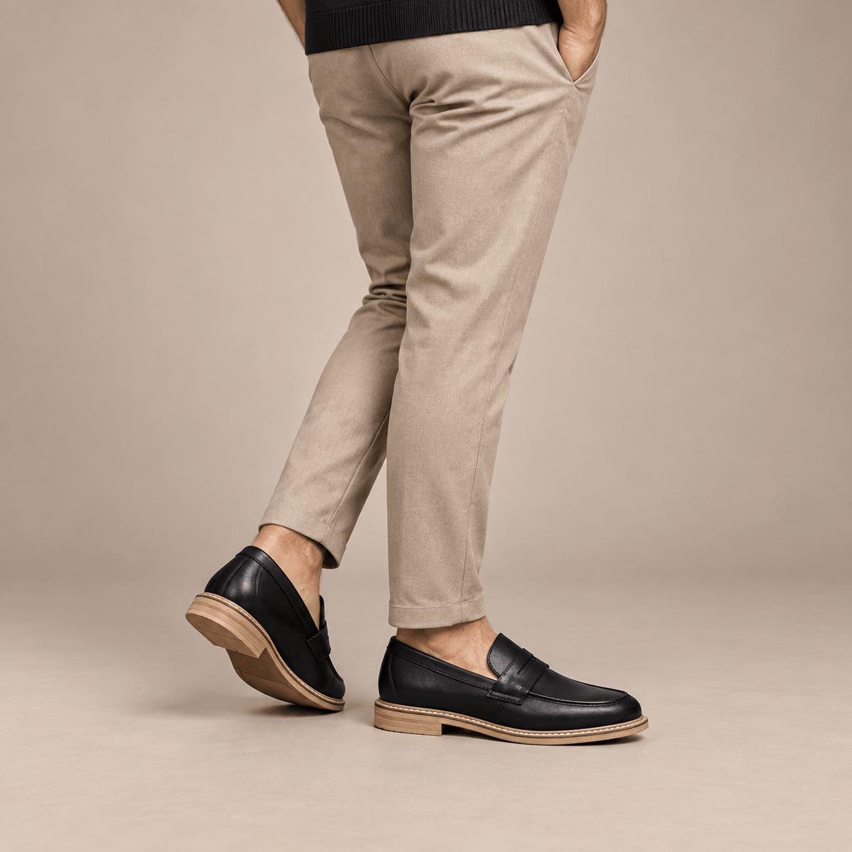 Men's Evren Leather-Look Comfort Loafers