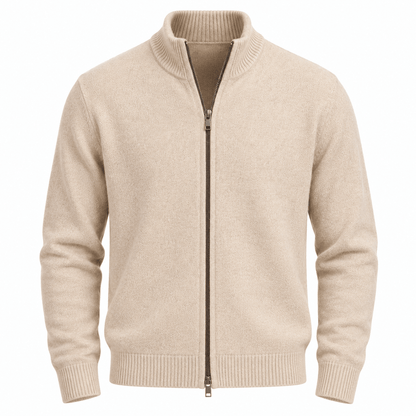 Men's Whitmore Wool-Blend Funnel-Neck Cardigan