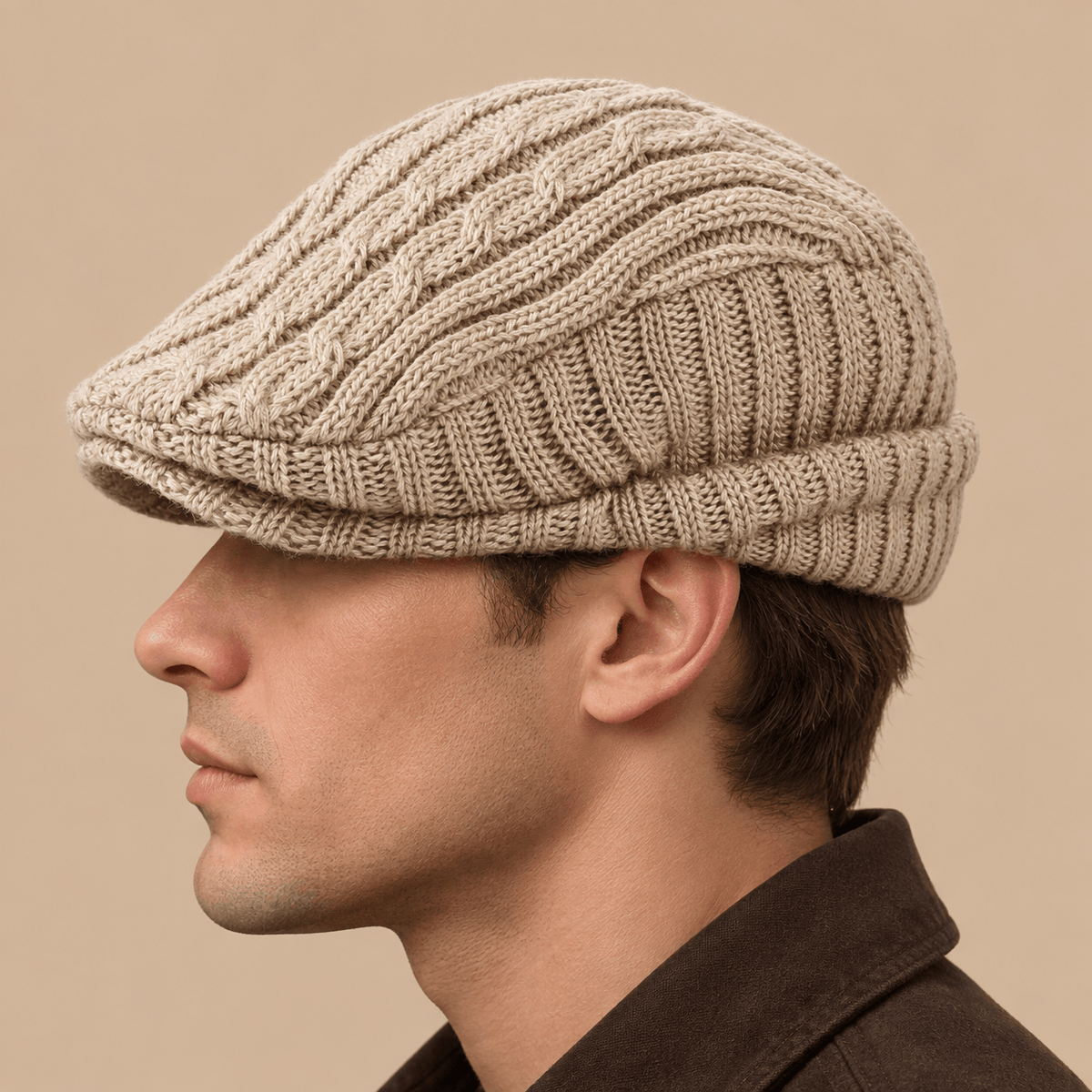 Men's Henrik Textured Knit Brim Cap