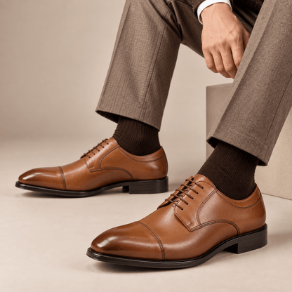Men's Kingsley Cap-Toe Dress Shoes