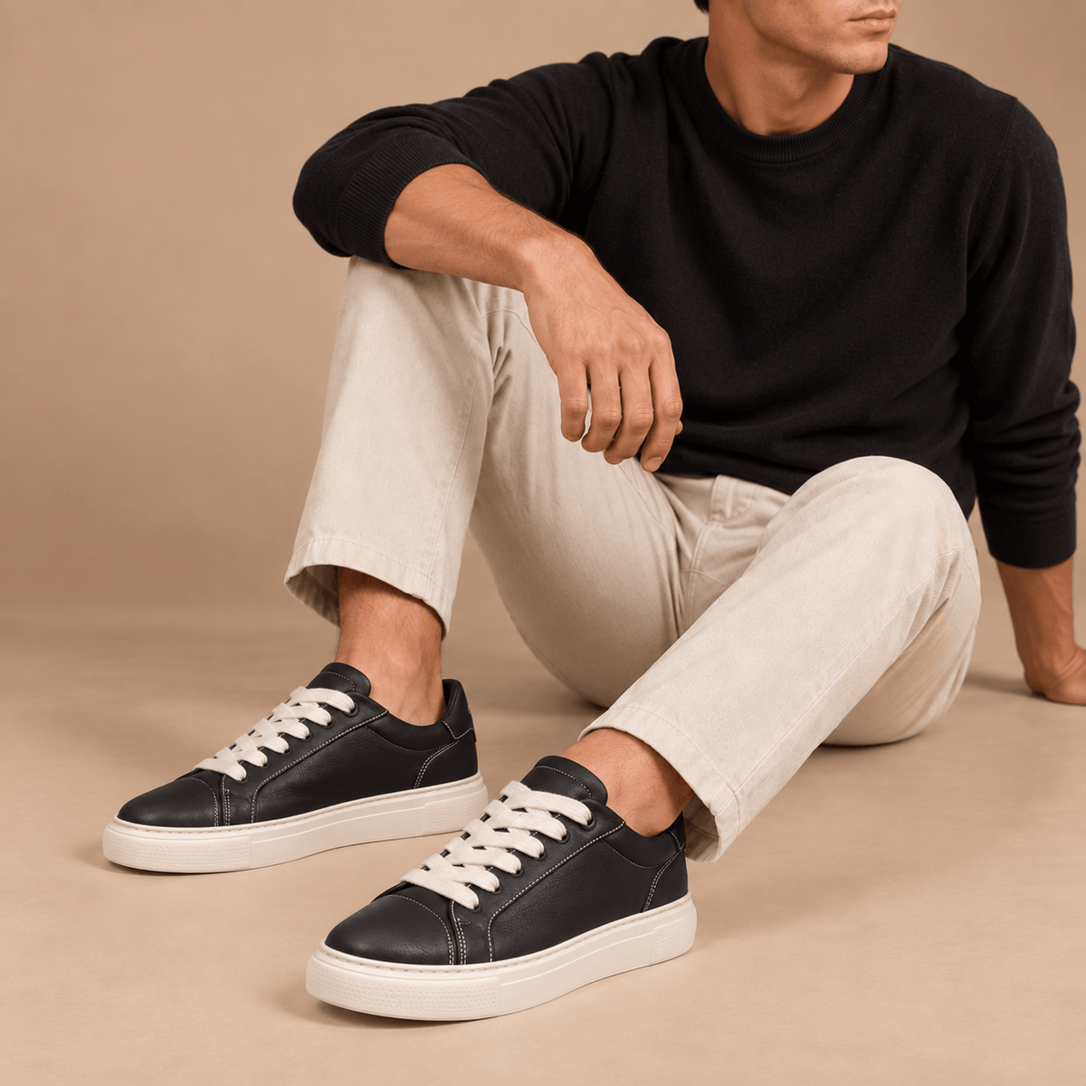 Men's Langford Chunky Leather Trainers