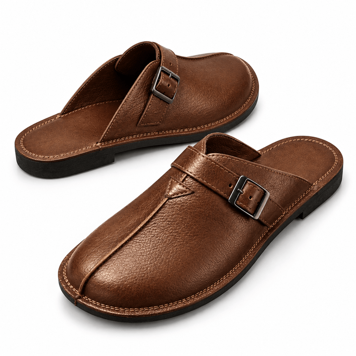 Men's Lorenzo Woven Leather Slip-On Mules