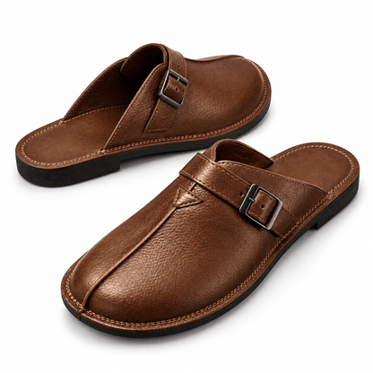 Men's Lorenzo Woven Leather Slip-On Mules
