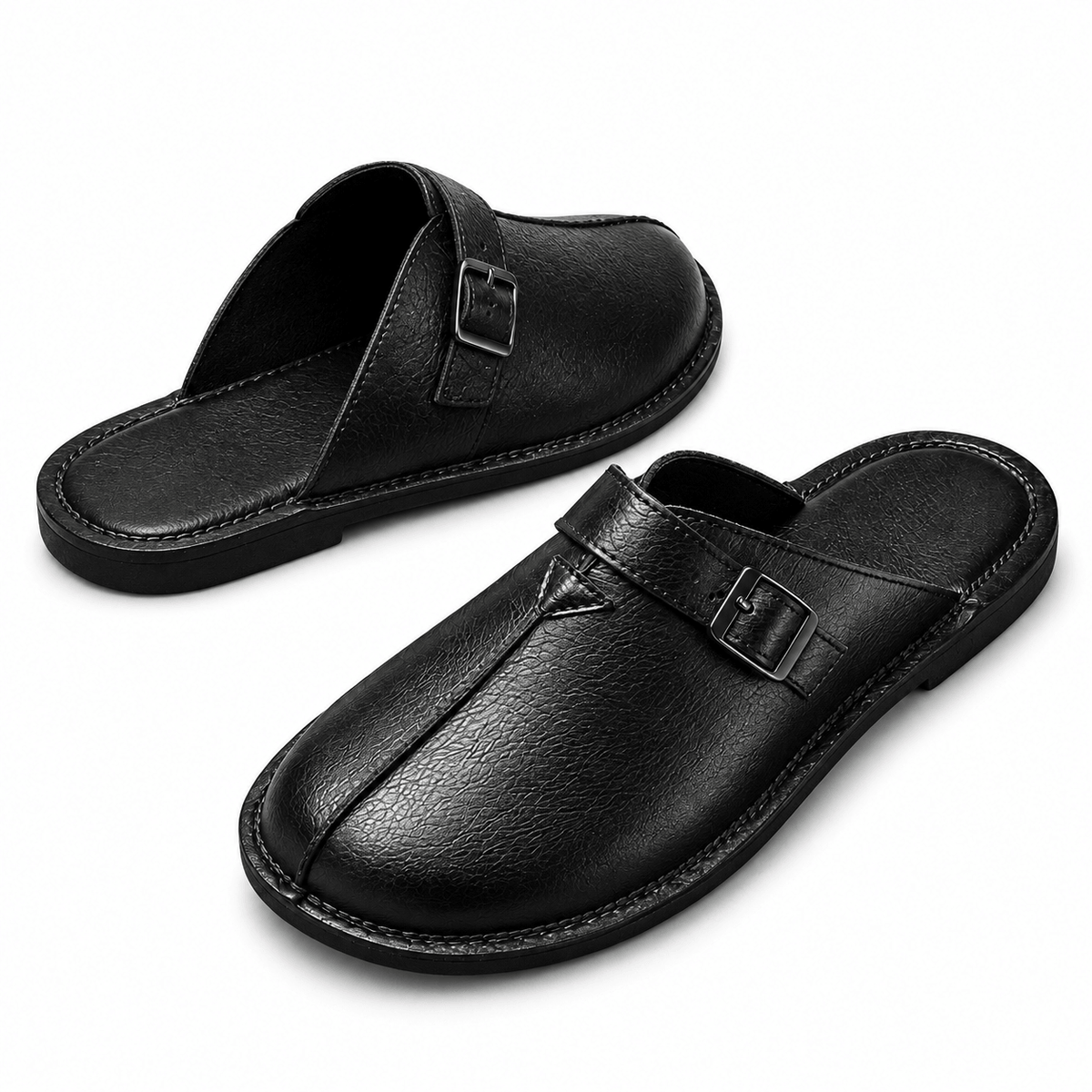 Men's Lorenzo Woven Leather Slip-On Mules