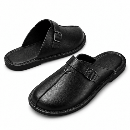 Men's Lorenzo Woven Leather Slip-On Mules