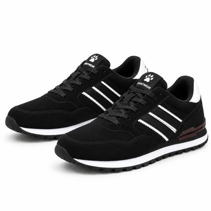 Men's Luca Suede-Look Stripe Trainers