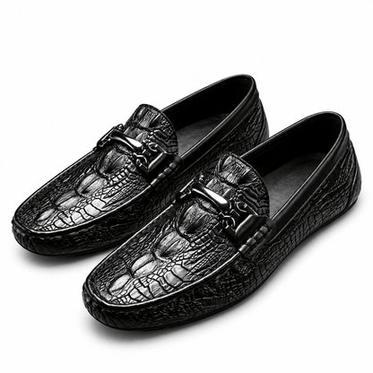Men's Lucien Embossed Leather Bit Loafers