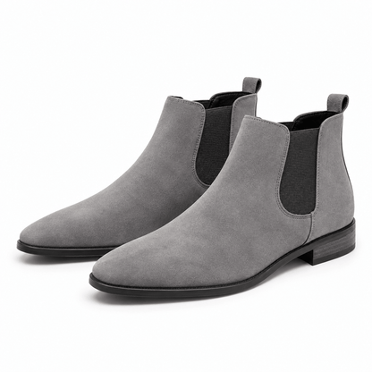 Men's Lucien Suede-Look Almond-Toe Chelsea Boots