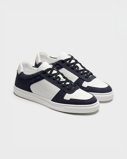 Men's Lucien Two-Tone Nappa Court Trainers