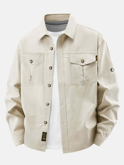 Men's Orson Cotton Utility Field Overshirt