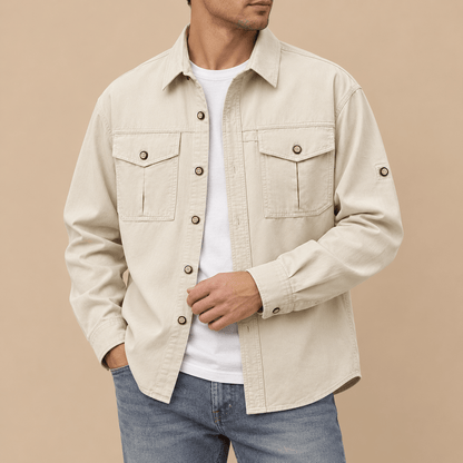 Men's Orson Cotton Utility Field Overshirt