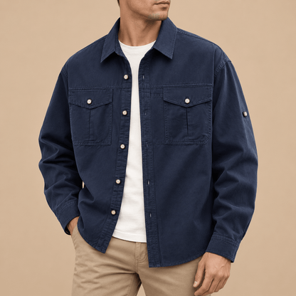 Men's Orson Cotton Utility Field Overshirt