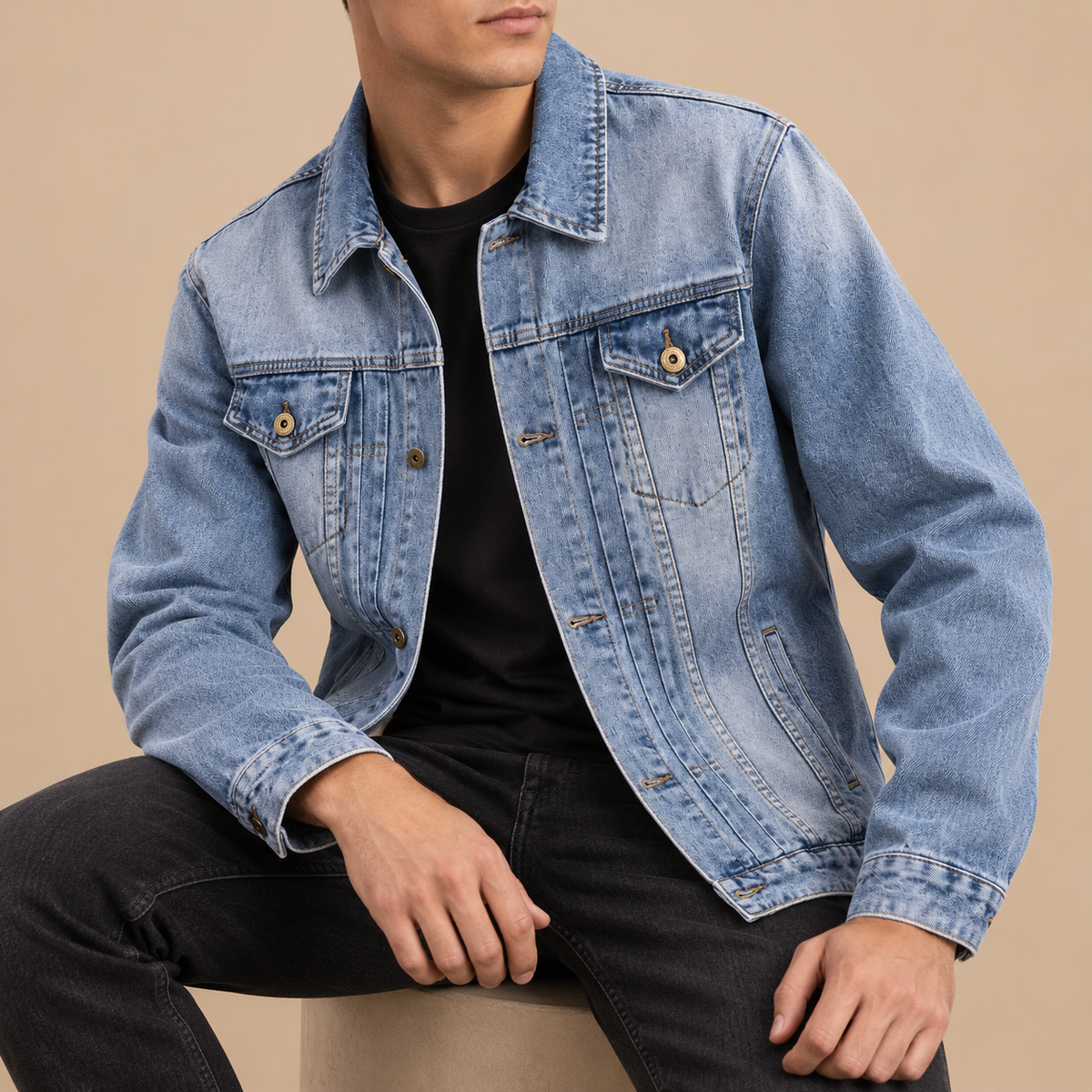 Men's Ronan Heritage Wash Denim Jacket