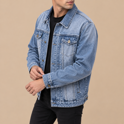 Men's Ronan Heritage Wash Denim Jacket