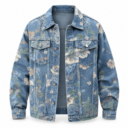 Men's Florian Botanical Vintage Denim Jacket